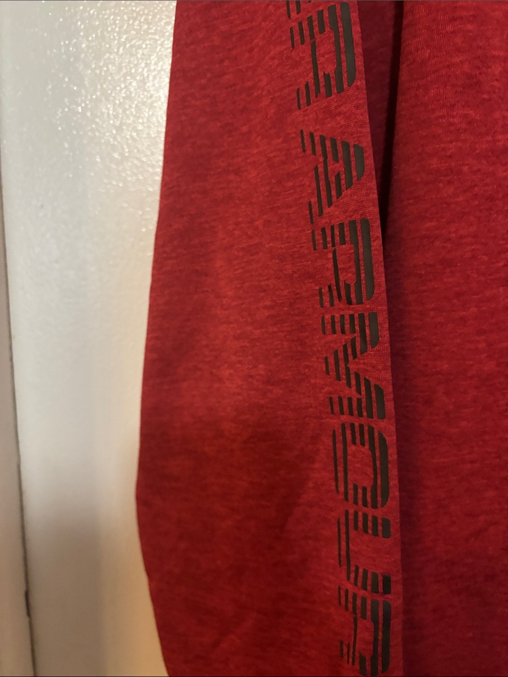 Under Armour Red Athletic Hooded Long-Sleeve - Picture 4 of 7